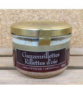 Ganzenrillettes-Rilettes d'Oie-Goose (meat paté made from geese) 180 gr