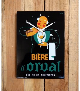 Bière d'Orval Clock in emaille