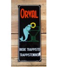 Orval Bière Trappiste-Trappistenbier Beer-Sign in Emaille 