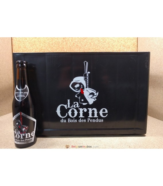 La Corne du Bois des Pendus Black full crate (in plastic) 24 x 33 cl