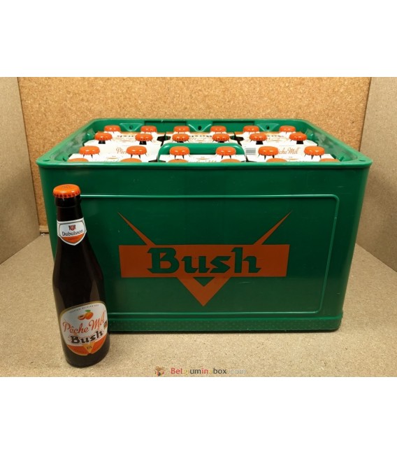 Bush Pêche Mel full crate 24 x 33 cl