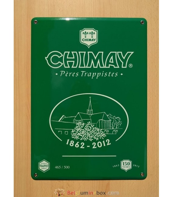 Chimay Père Trappistes beer-sign in emaille