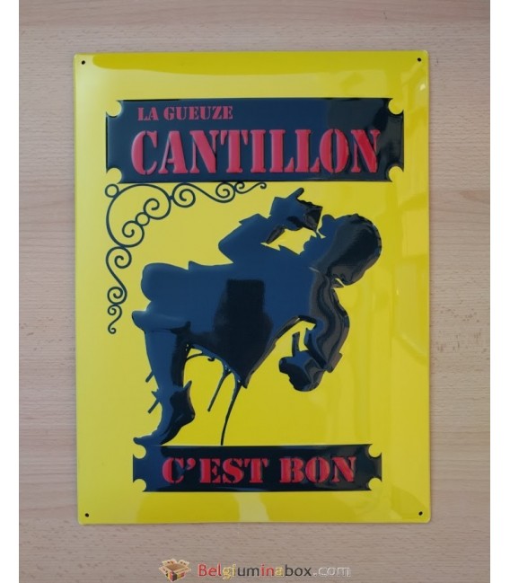 La Gueuze Cantillon C'est Bon Beer-Sign in tin metal
