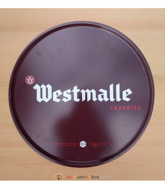 Westmalle Trappist Beer Tray (brown-colored)