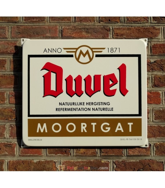Duvel-Moortgat Pub-Sign in Enamel-Metal