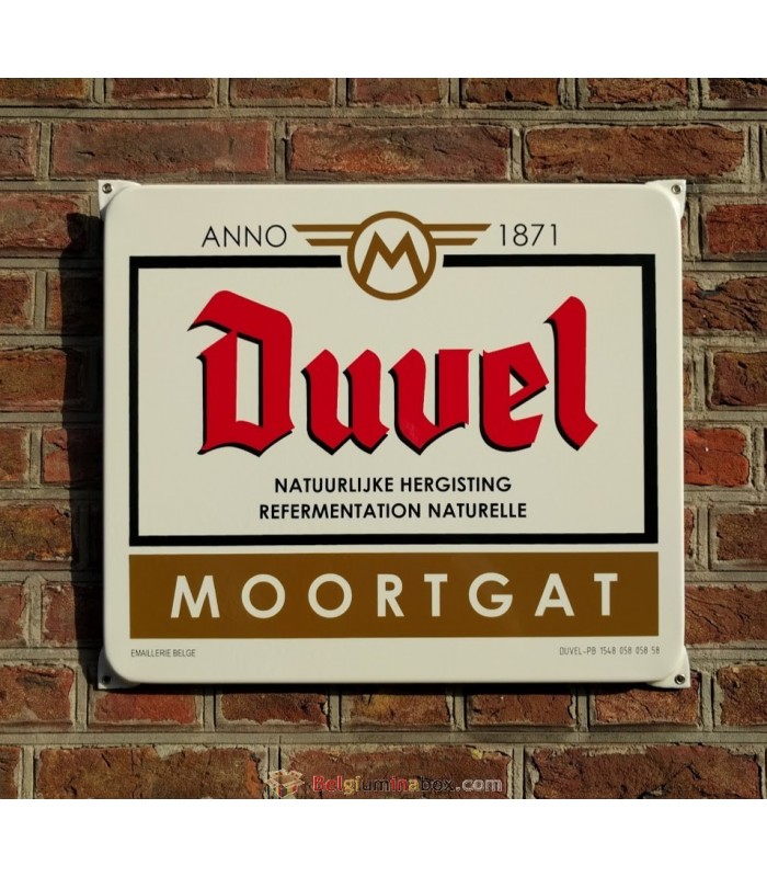 Duvel Beer Advertising Black Metal Menu Holder 