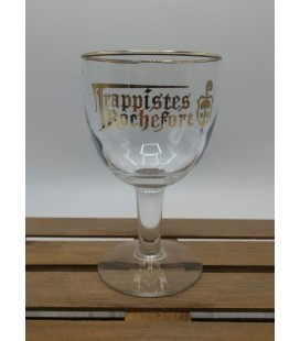 Trappistes Rochefort (golden rim & lettering) Glass 33 cl