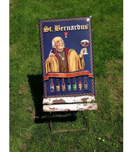 St Bernardus Beer Sign in Tin-Metal
