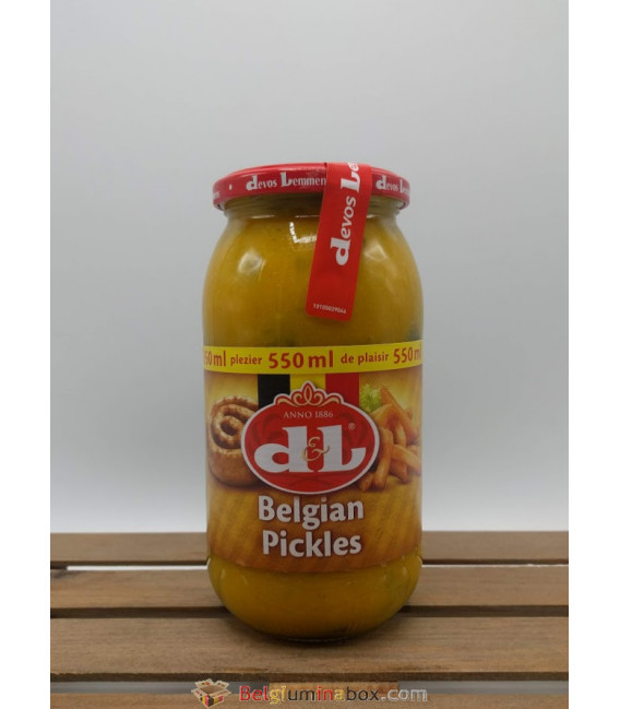 D&L Belgian Pickles Glas Jar of 550 ml