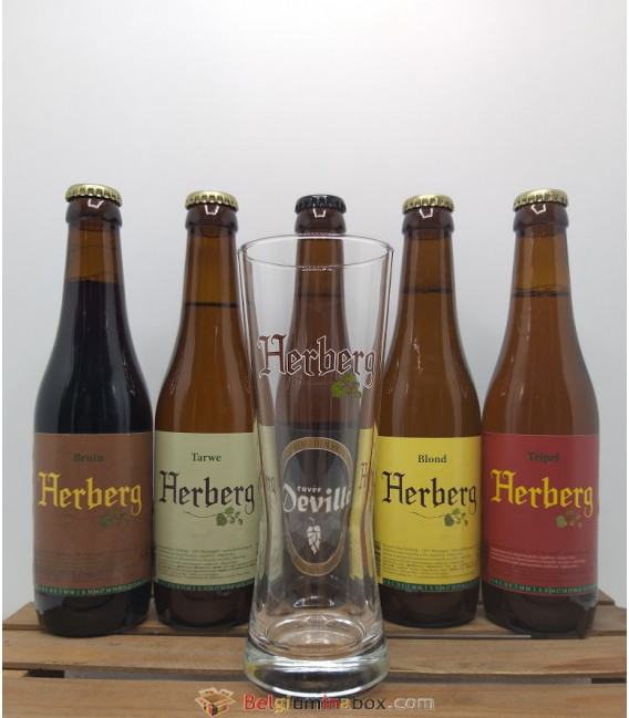 Den Herberg Brewery Pack (5x33cl) + FREE Den Herberg Glass
