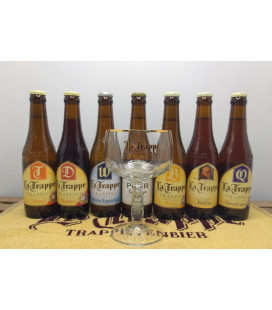 La Trappe Brewery Pack (8x33) + La Trappe Glass + FREE La Trappe Bartowel