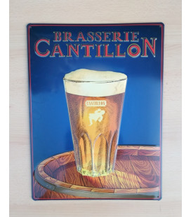 Brasserie Cantillon Beer Sign in tin metal