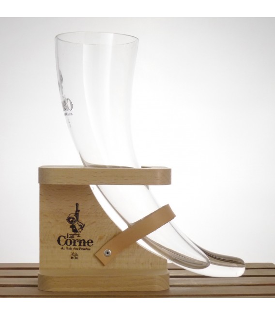 La Corne - Du Bois des Pendus - Glass in wooden stand