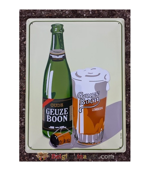 Boon Oude Geuze Beer-Sign in Tin-Metal